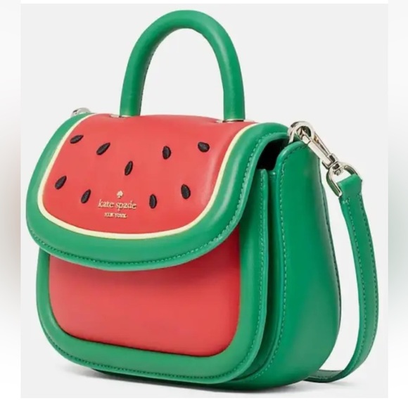 π₯ NWT Kate Spade NY Puffy Novelty Watermelon Crossbody Purse MSRP $399 - Picture 2 of 12